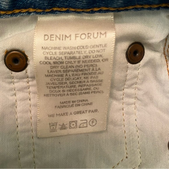 Denim Forum Jeans The Mia High Rise Curve 31L size 25 - Picture 12 of 16